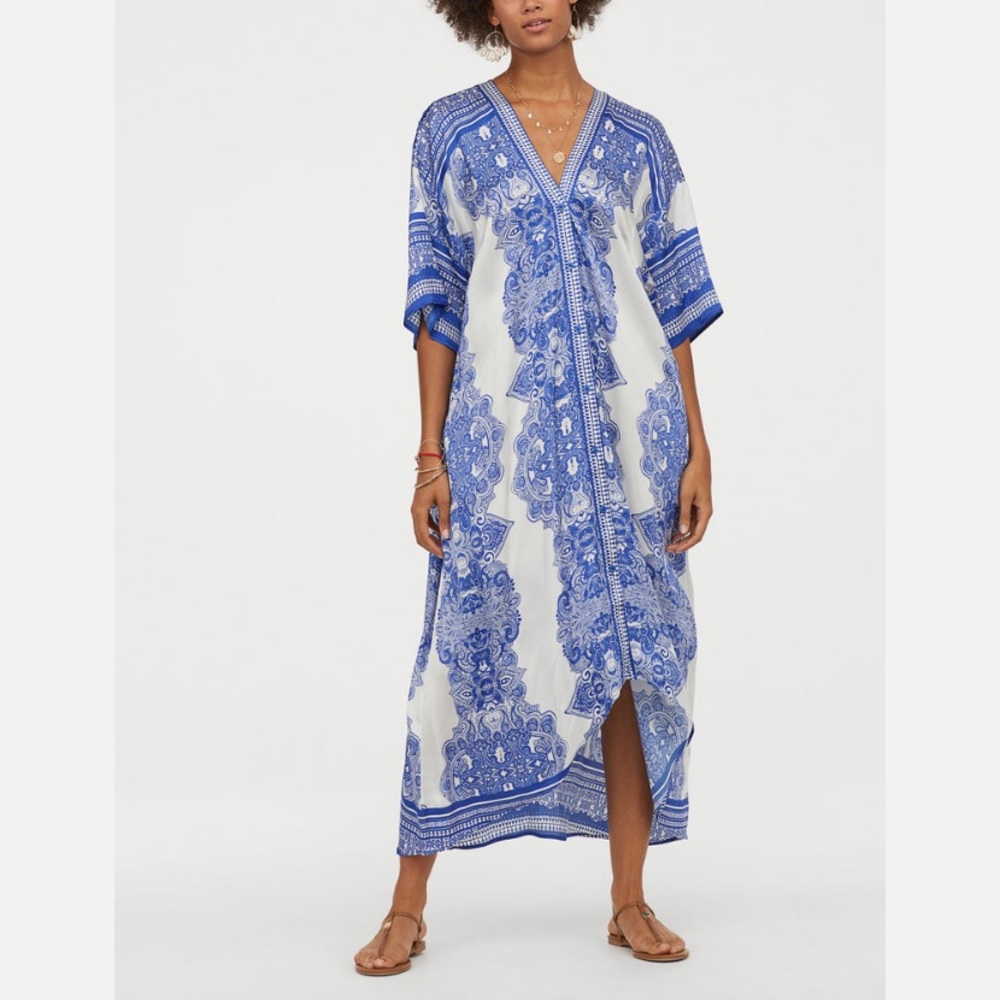 NWOT H&M Satin Kafton Oversized Kimono Size XS